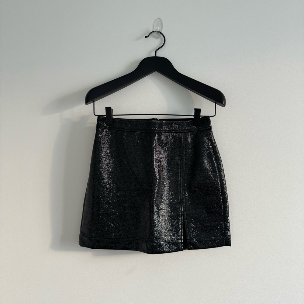 Aritzia - Wilfred - Patent Leather Mini Skirt